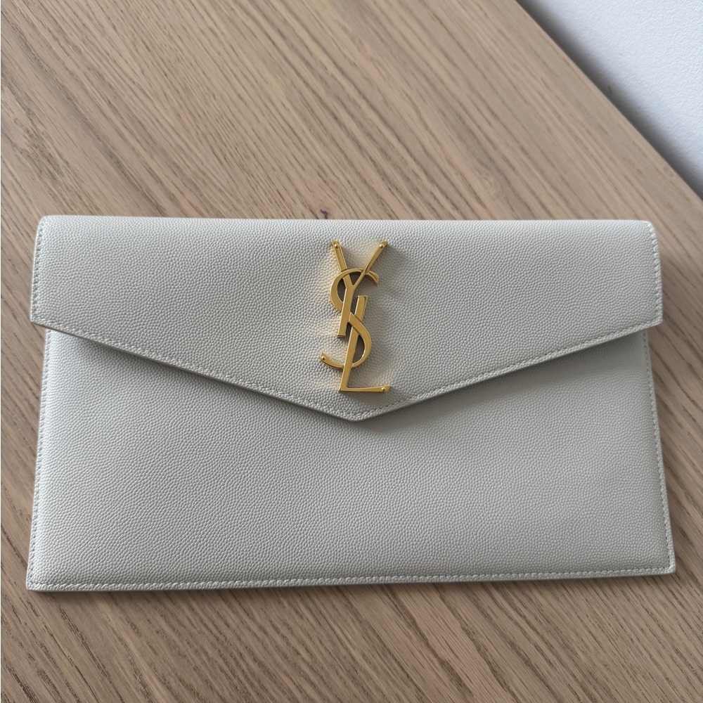 Yves Saint Laurent Uptown Pouch - Cream